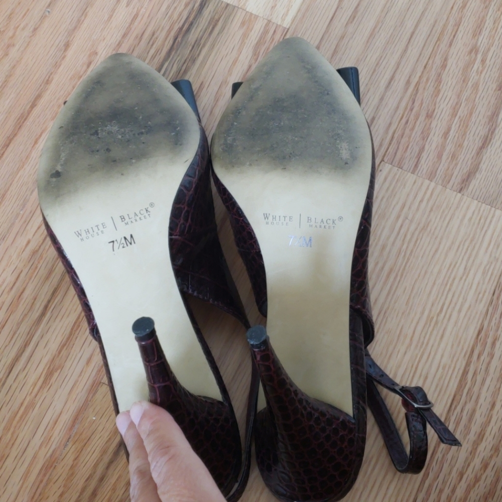 Whbm Ruby Slide Slingback With Bow - image 3